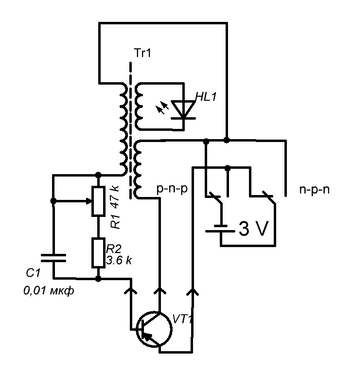 Блокинг генератор на одном транзисторе своими руками схема