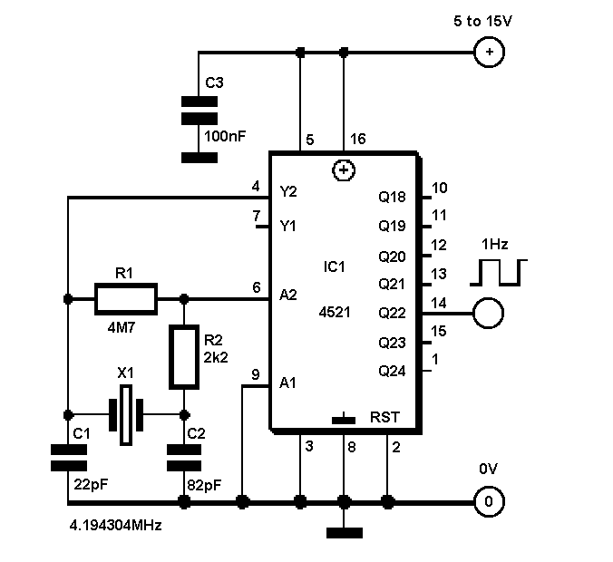 Cd4060 схема включения