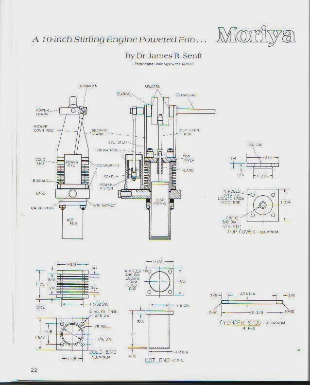 Стирлинг двигатель своими руками чертежи и фото
