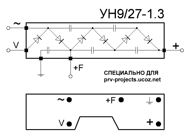 Простая схема умножителя напряжения