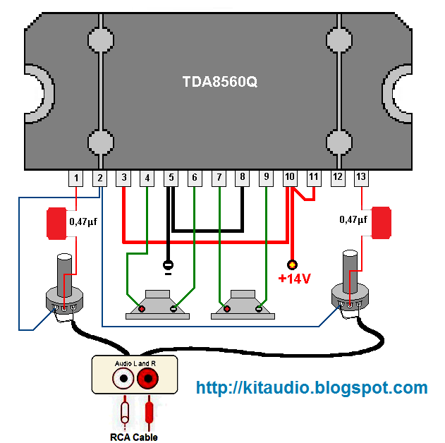 Tda1557q схема включения