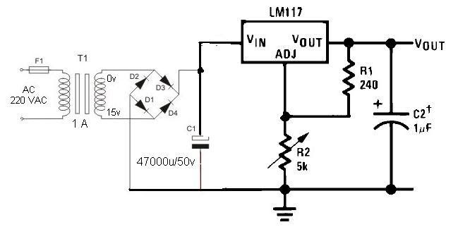 Lm317l схема включения