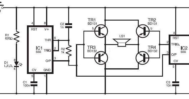 Ne555 отпугиватель собак схема