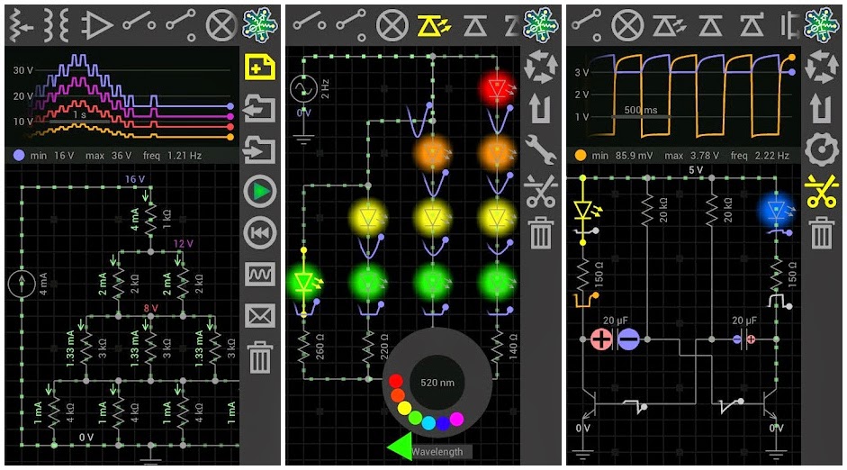 Симулятор электрических схем андроид