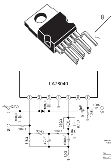 La78045 схема включения микросхема