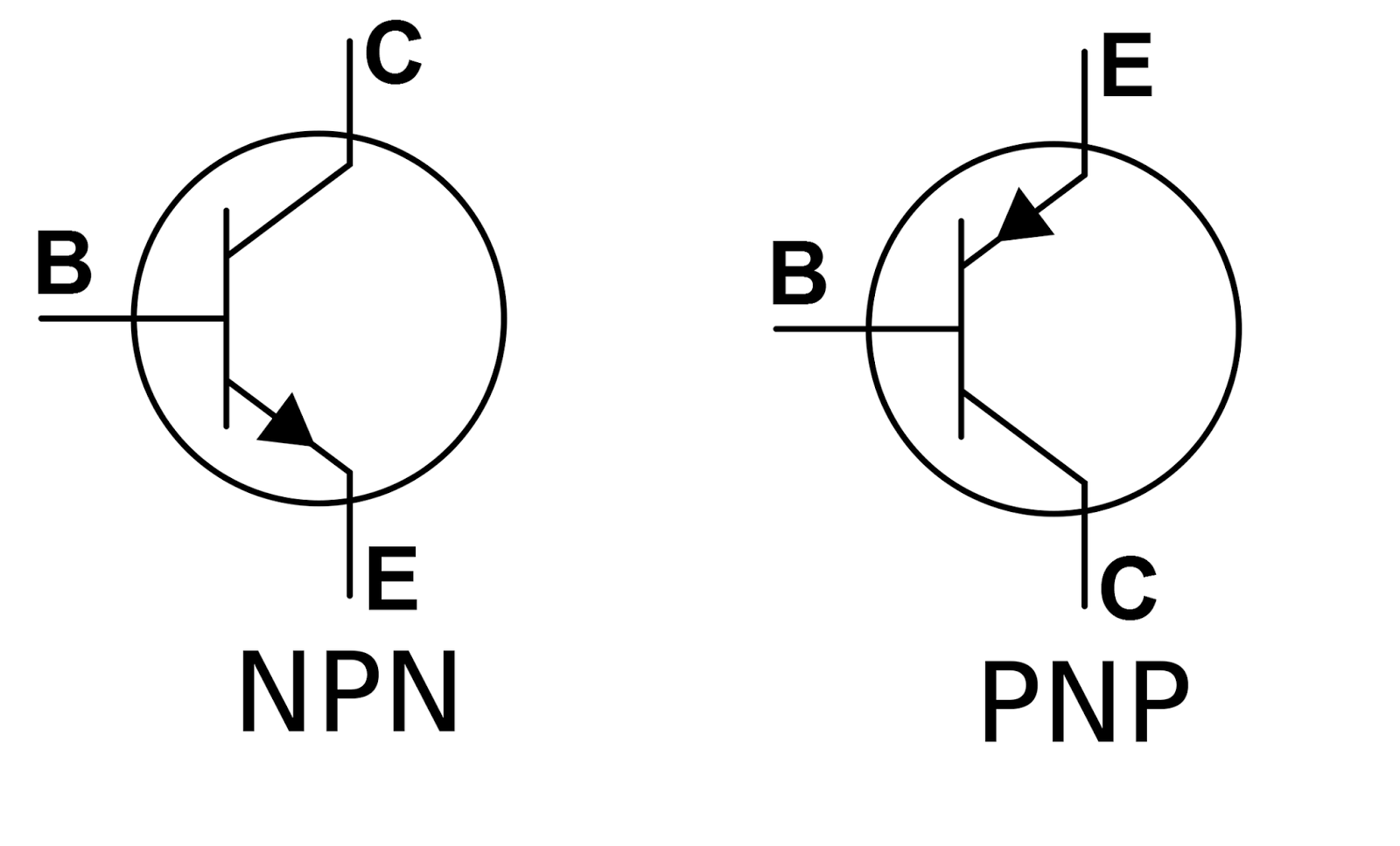 Рассмотрим отличия PNP-типа на схеме включения с общей базой.