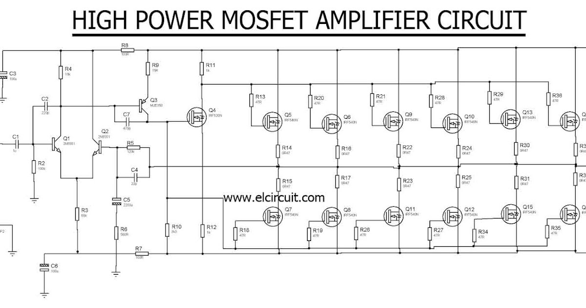 Умзч на mosfet схема