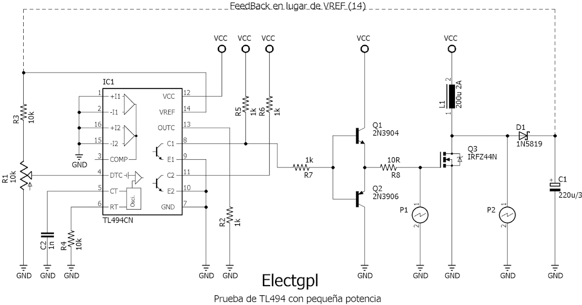 Tl494 datasheet схема