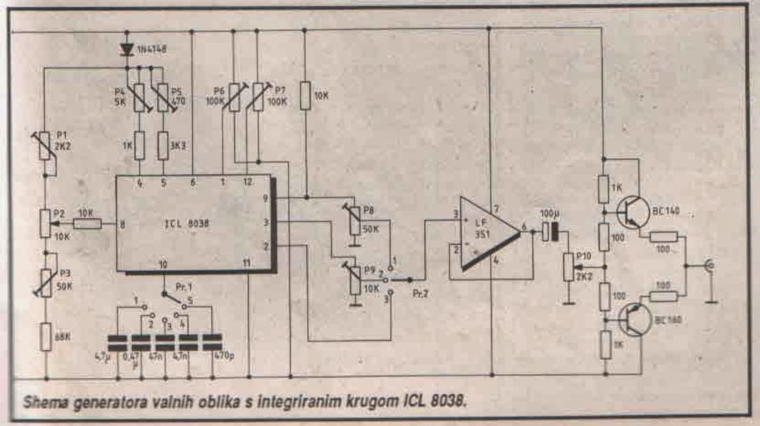 Схема генератора на icl8038