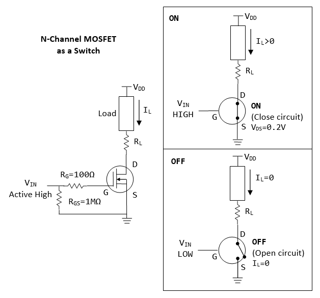 Mosfet транзистор схема включения