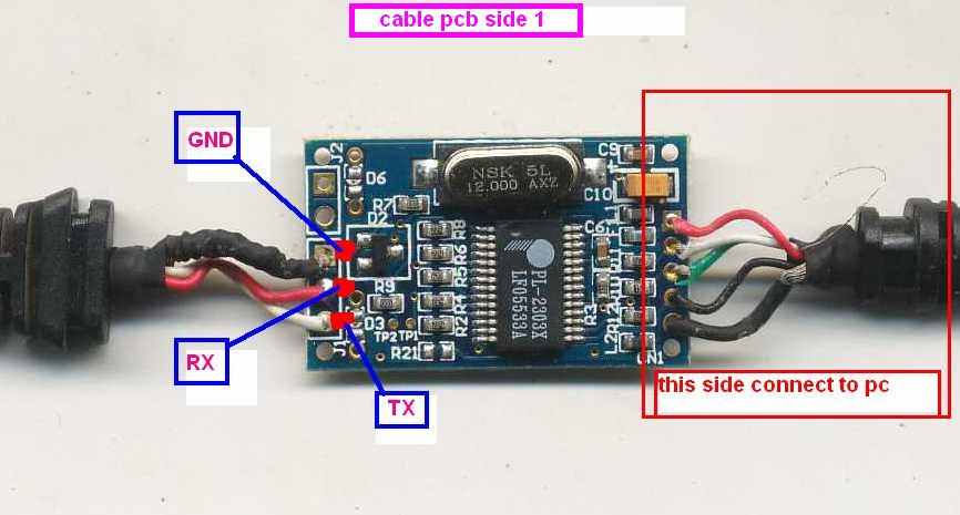 Usb data cable kq u8a схема