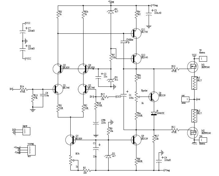 Умзч на mosfet схема