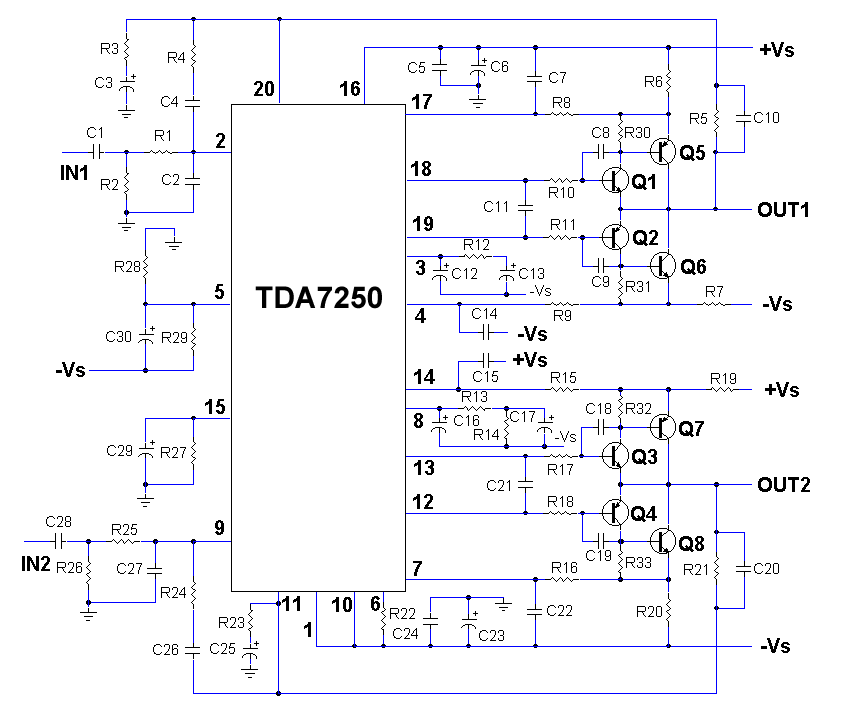 Tda7366 схема усилителя