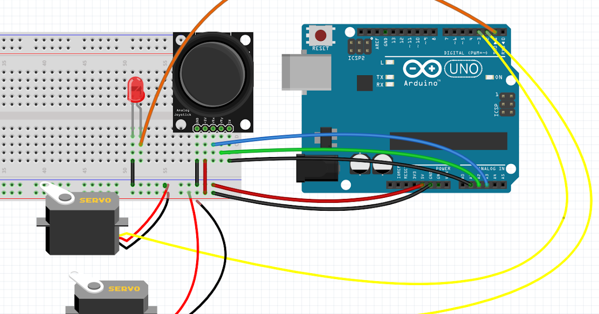 Джойстик для ардуино схема