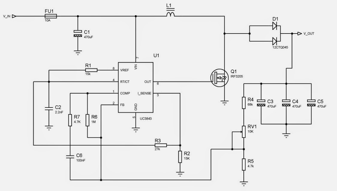 Uc3843bl схема включения