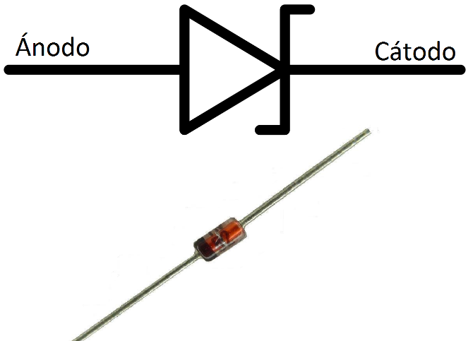 Диод на схеме с двумя стрелками