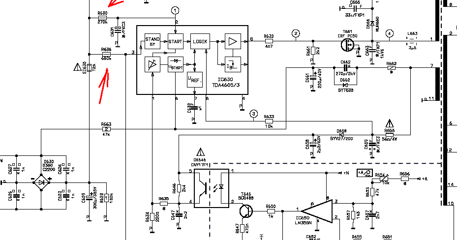 Tda4605 схема блока питания. TDA4605: ШИМ-контроллер для импульсных ...