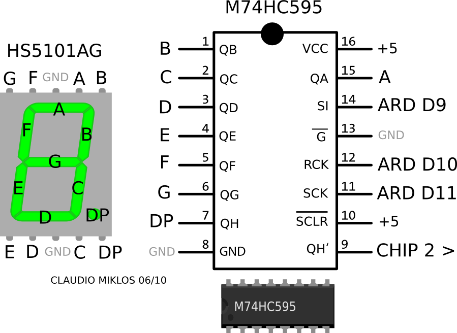 74hc595 datasheet на русском схема включения