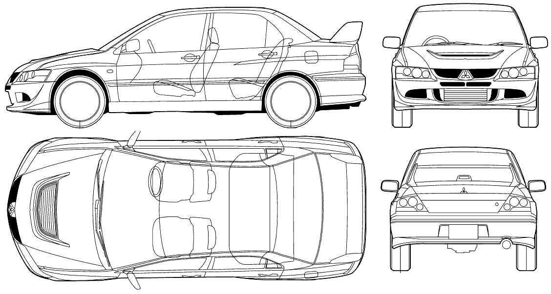 Лансер размеры. Mitsubishi Lancer Evolution чертеж. Mitsubishi Lancer Evolution IX 2007 чертеж. Mitsubishi Lancer чертеж. Mitsubishi Evolution Blueprint.