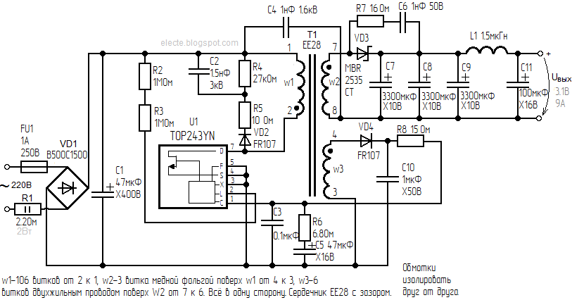 LNK564DN схема включения: подробный обзор и применение микросхемы ...