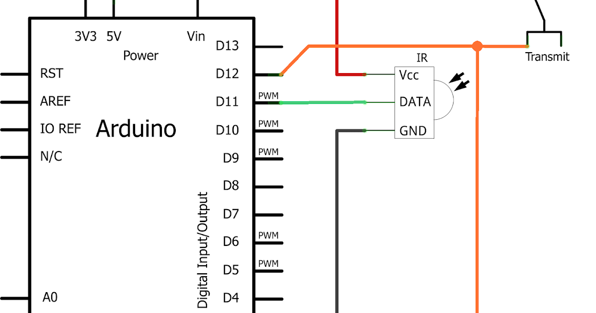 Схема подключения ик датчика к ардуино