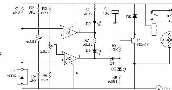 Lm335 датчик температуры схема