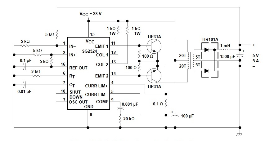 Uc3825 схема включения