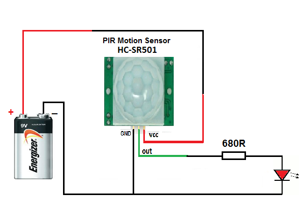 Датчик движения hc sr501 схема