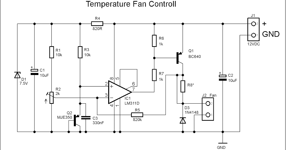 Контроллер температуры схема