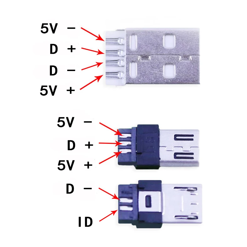 Схема разъема микро usb