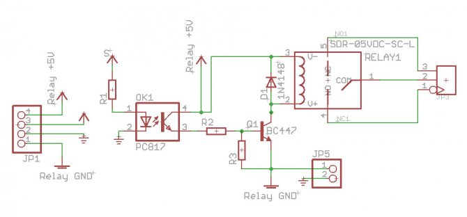 Pc817 схема включения 5в