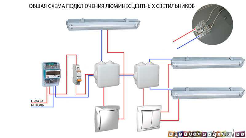 Проводка в гараже схема