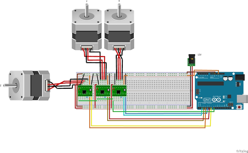 10 4 ось. Nema 17 a4988 Arduino. Шаговый двигатель nema 17 Arduino. Nema 17 к ардуино. Схема шагового двигателя nema 17.