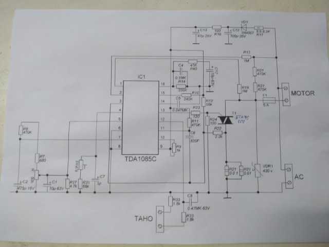 Схема включения tda1085