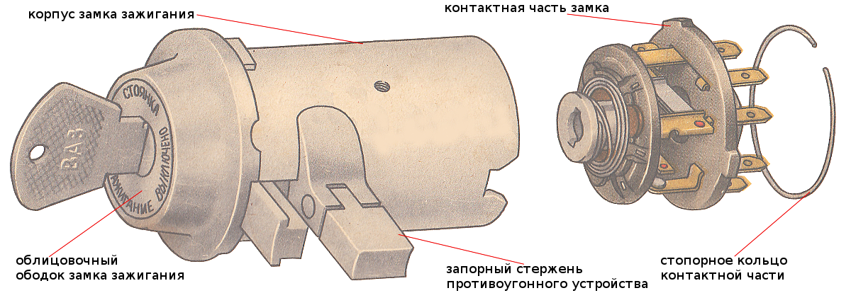 Схема подключения контактной группы