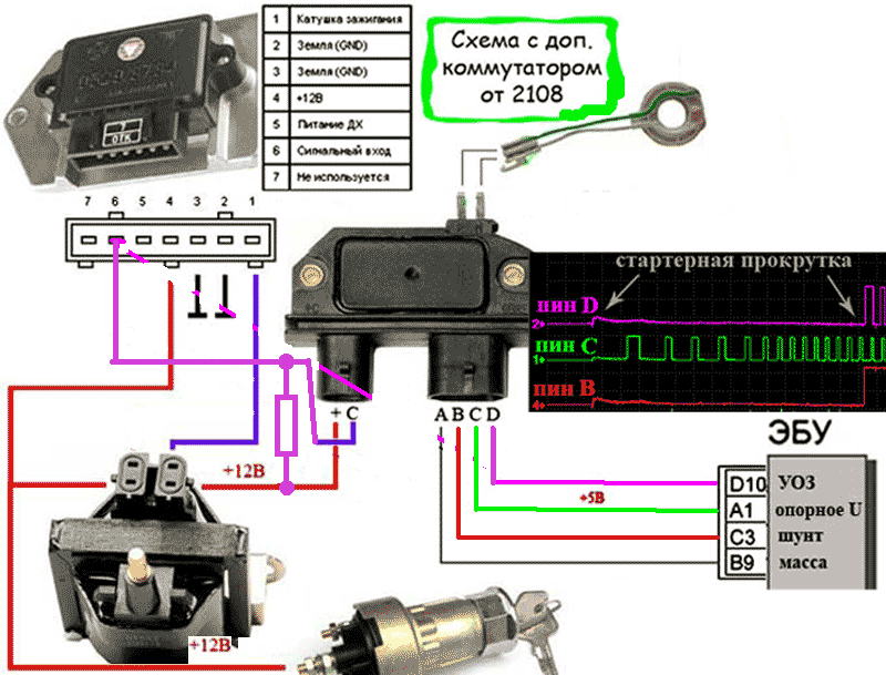Дэу нексия система зажигания схема