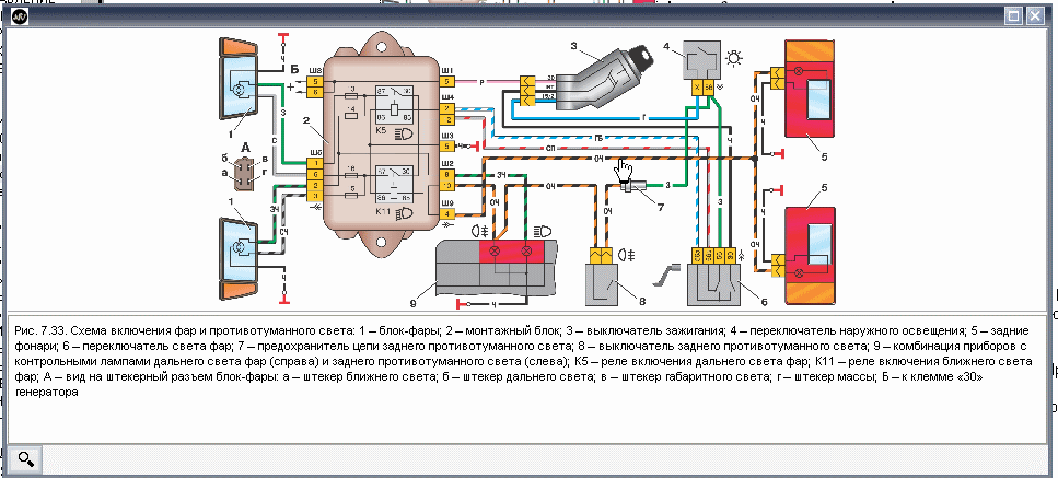 Проводка 2110 схема