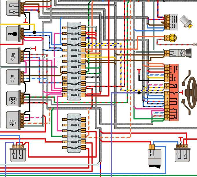 Нива 2131 схема электрооборудования инжектор