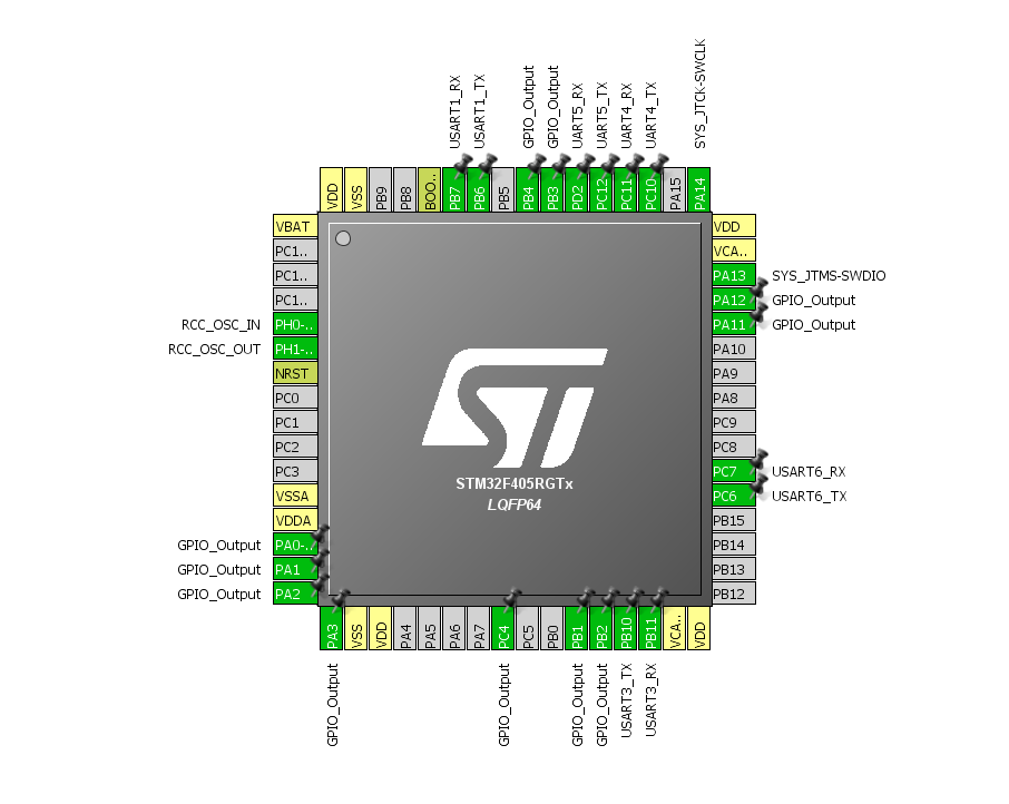 Stm32f405rgt6 схема подключения