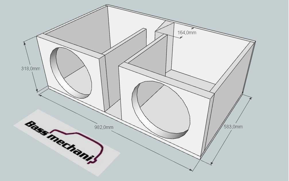 Чертеж для сабвуфера