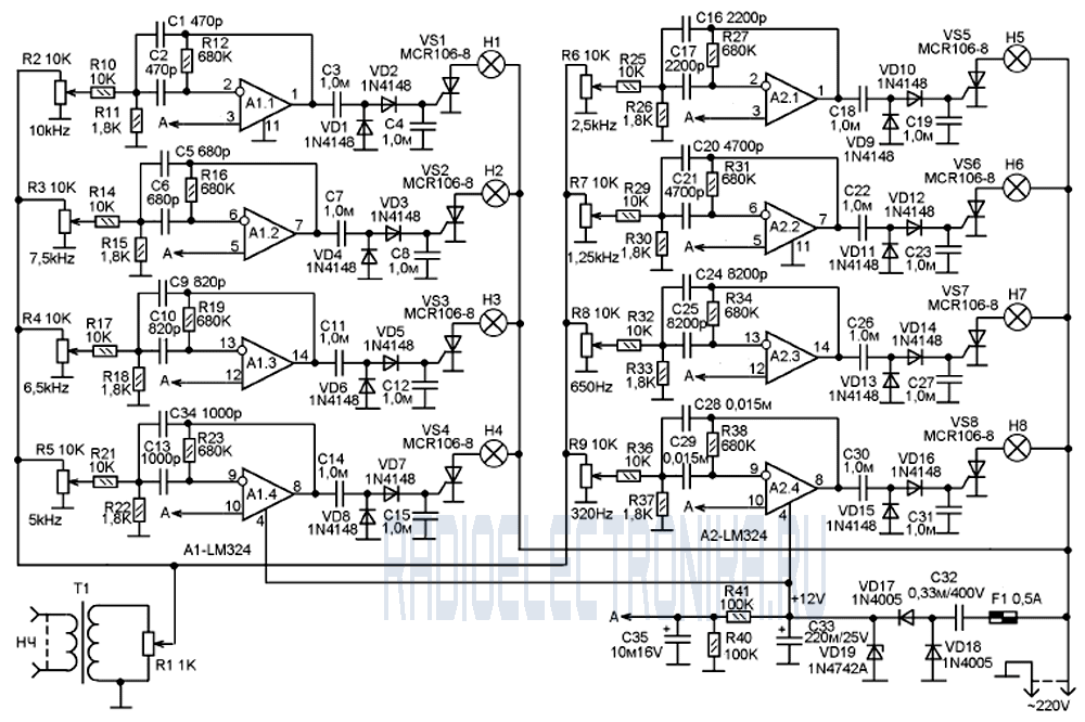 Lm324 применение в схемах