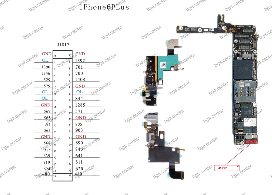 Iphone 6s схема зарядки