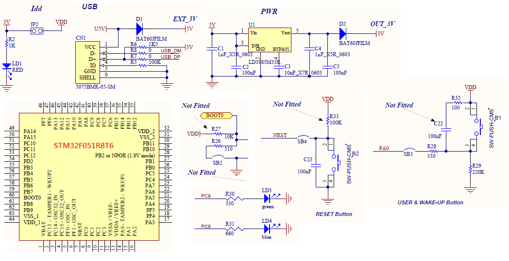 Stm32f405rgt6 схема подключения