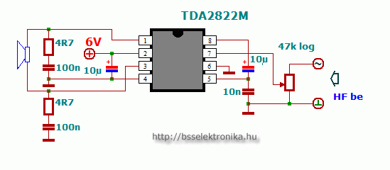 Tda2822m datasheet на русском схема усилителя