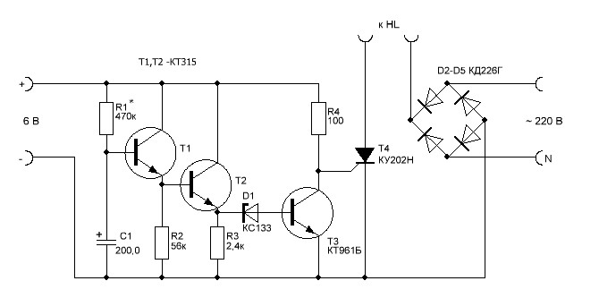 Ку202н схема включения