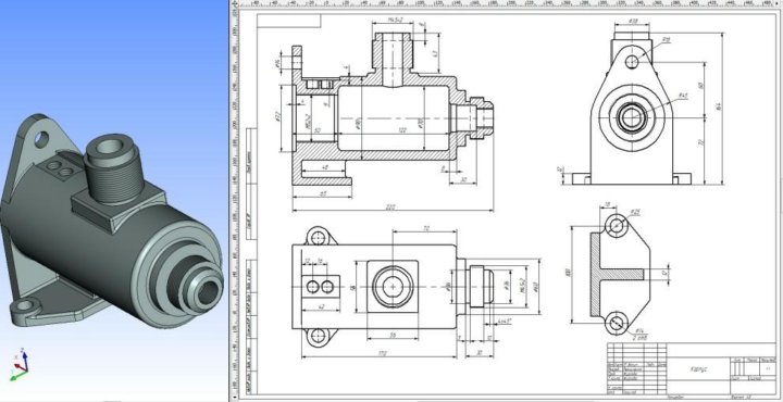 Чертежи деталей для компас 3d