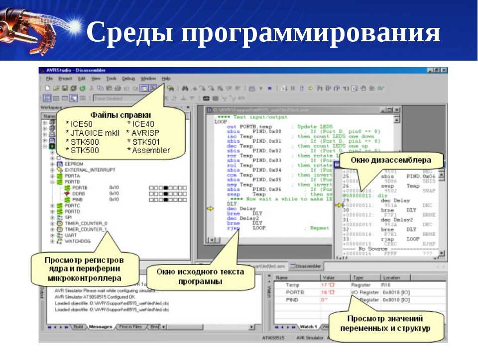 Программы для микроконтроллеров