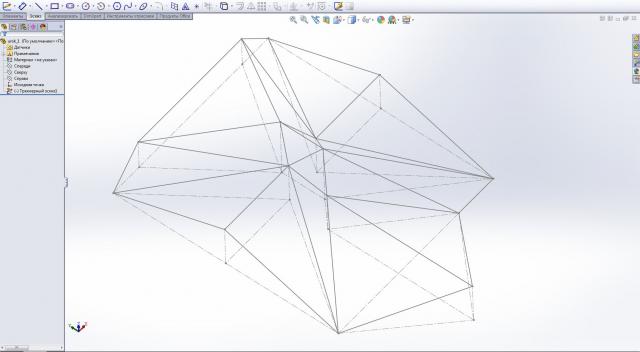 Трехмерный эскиз в solidworks