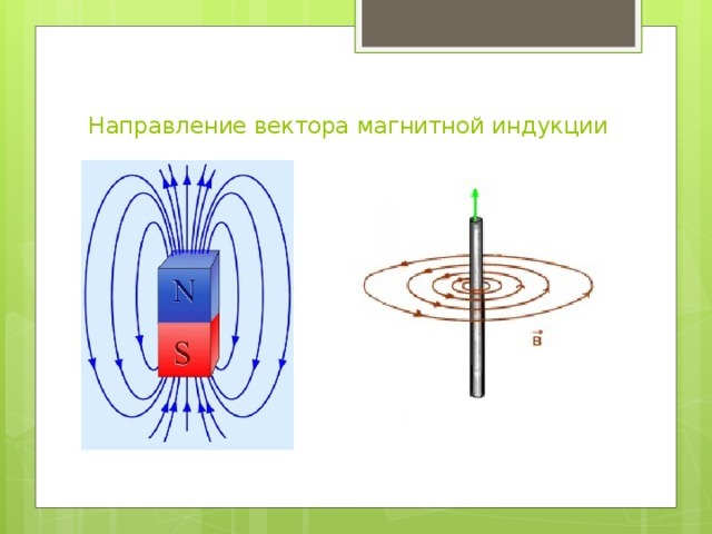 Нарисуйте линии магнитной индукции магнитного поля тока и укажите их направление