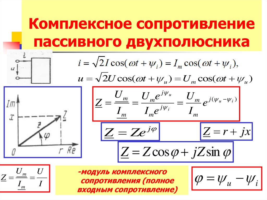 Показанному на рисунке участку электрической цепи соответствует комплексное сопротивление